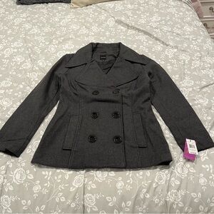 New Rampage Peacoat Jacket Gray Medium